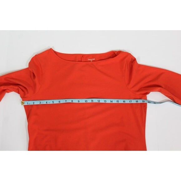 Garnet Hill Burnt Orange 3/4 Sleeve Medium Casual Dress Knit - Picture 9 of 11